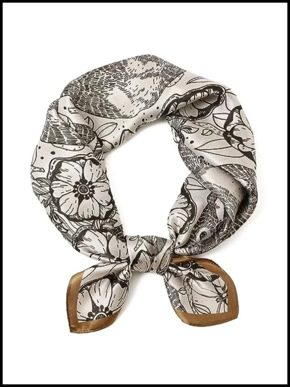 STARWHISPER 100% Pure Mulberry Silk Square Scarf - 27x27 Hair Headscarf